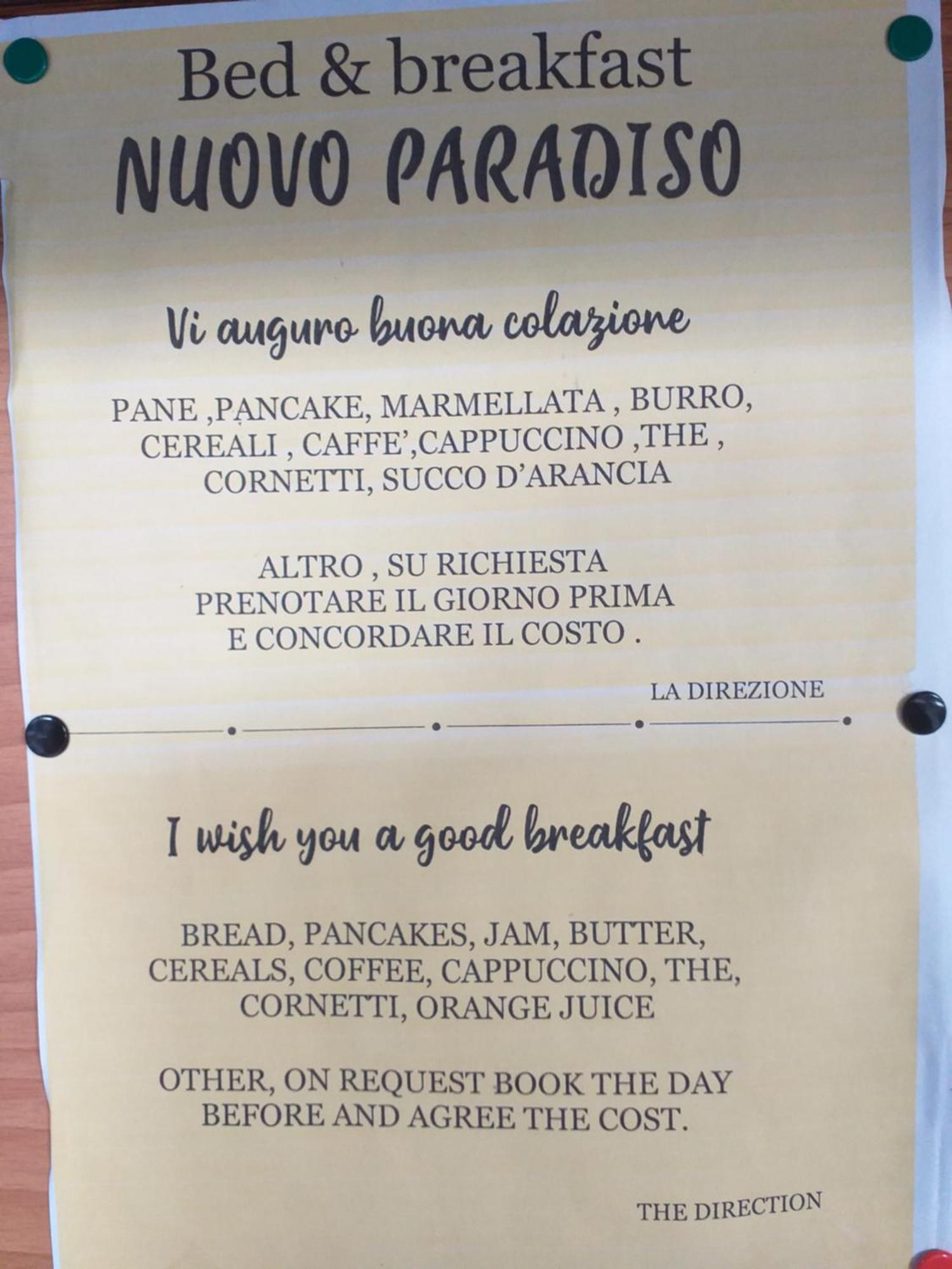 B&B Nuovo Paradiso 佩夏 外观 照片